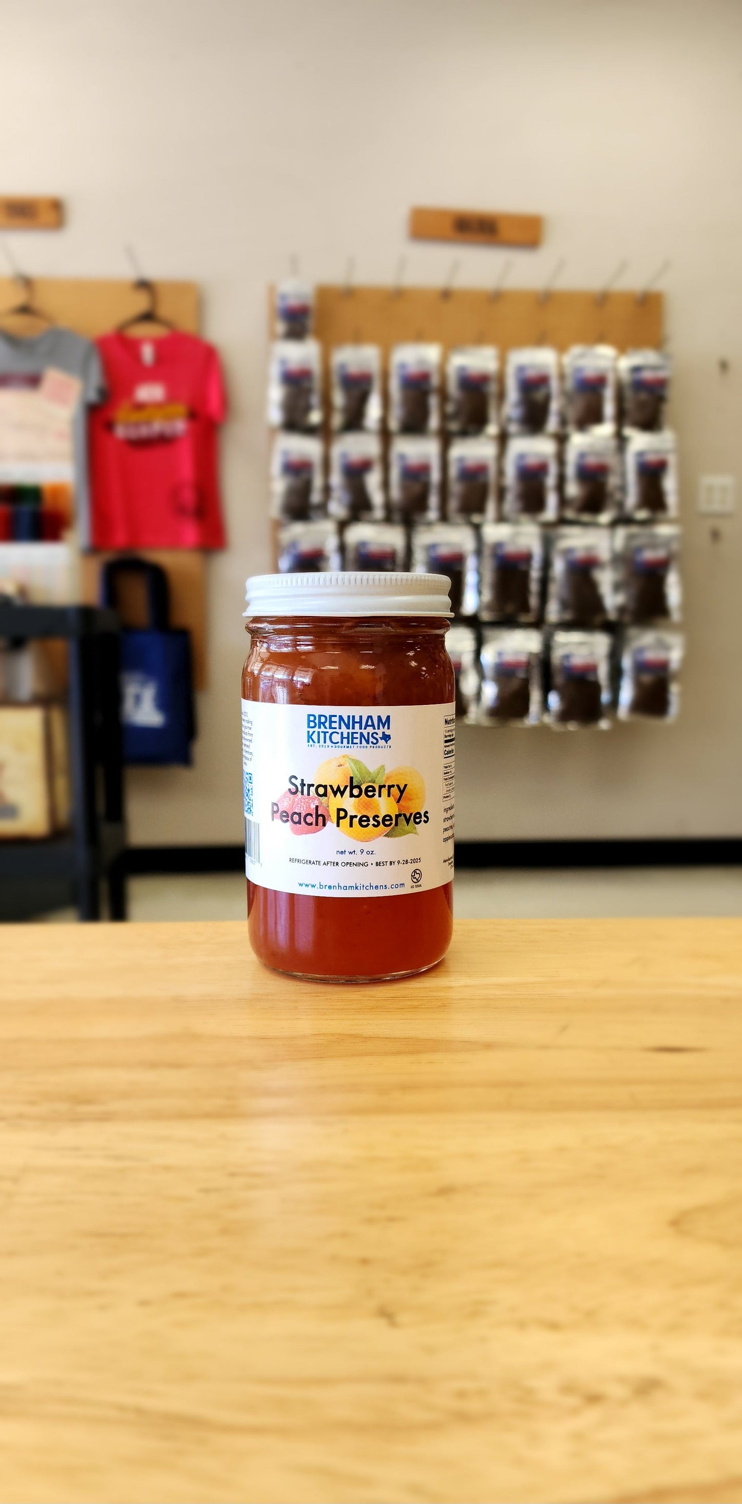 Brenham Kitchens - Strawberry Peach Preserves (12 pack)