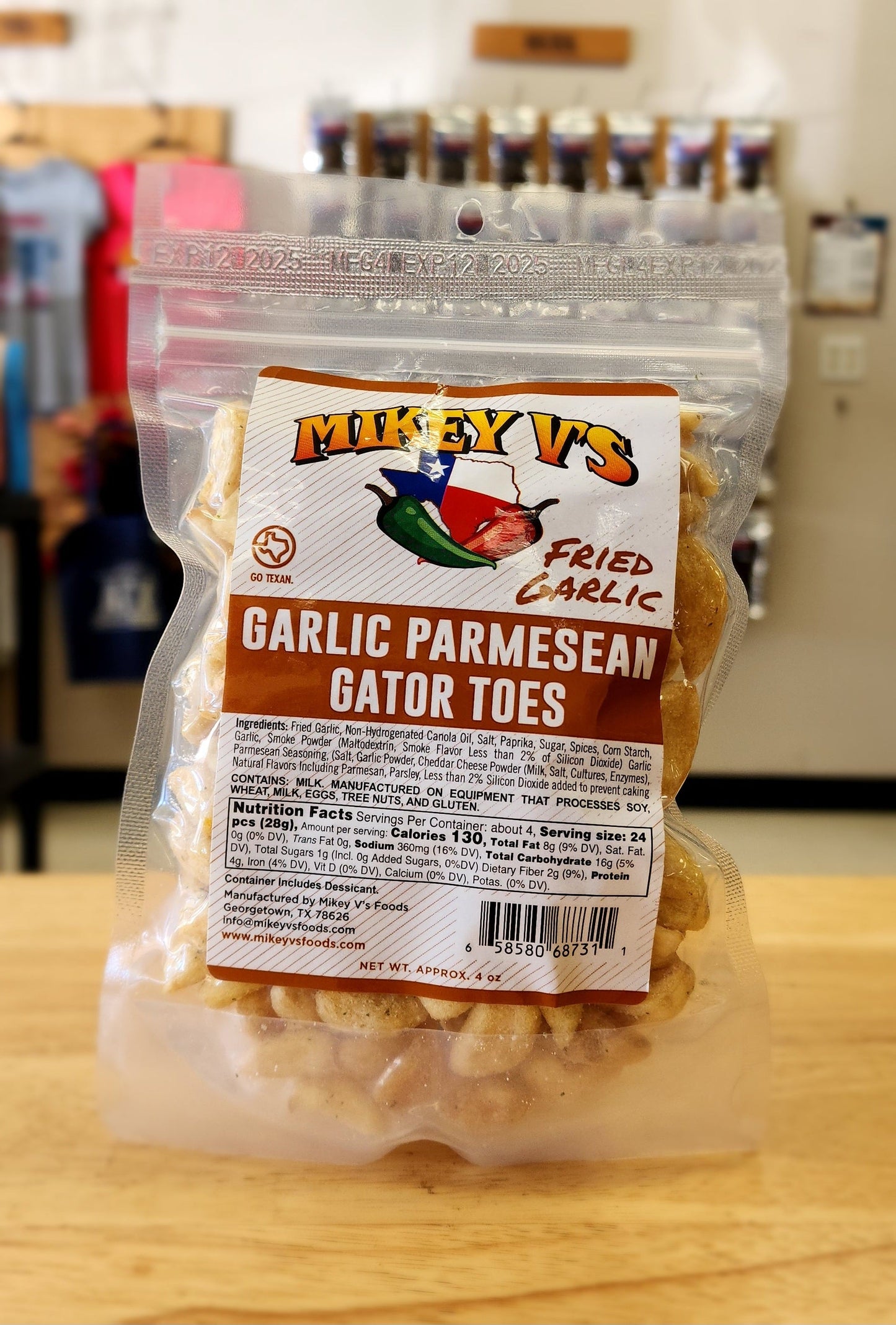 Garlic Parmesan Gator Toes (Fried Garlic) (12 pack)