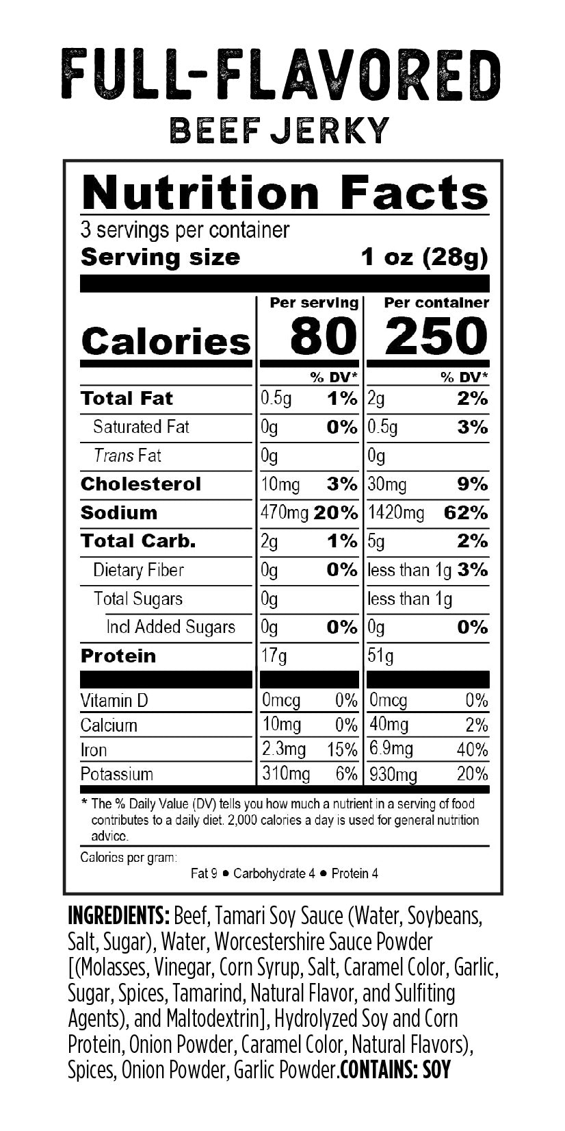Original Full Flavored Beef Jerky (12 pack)