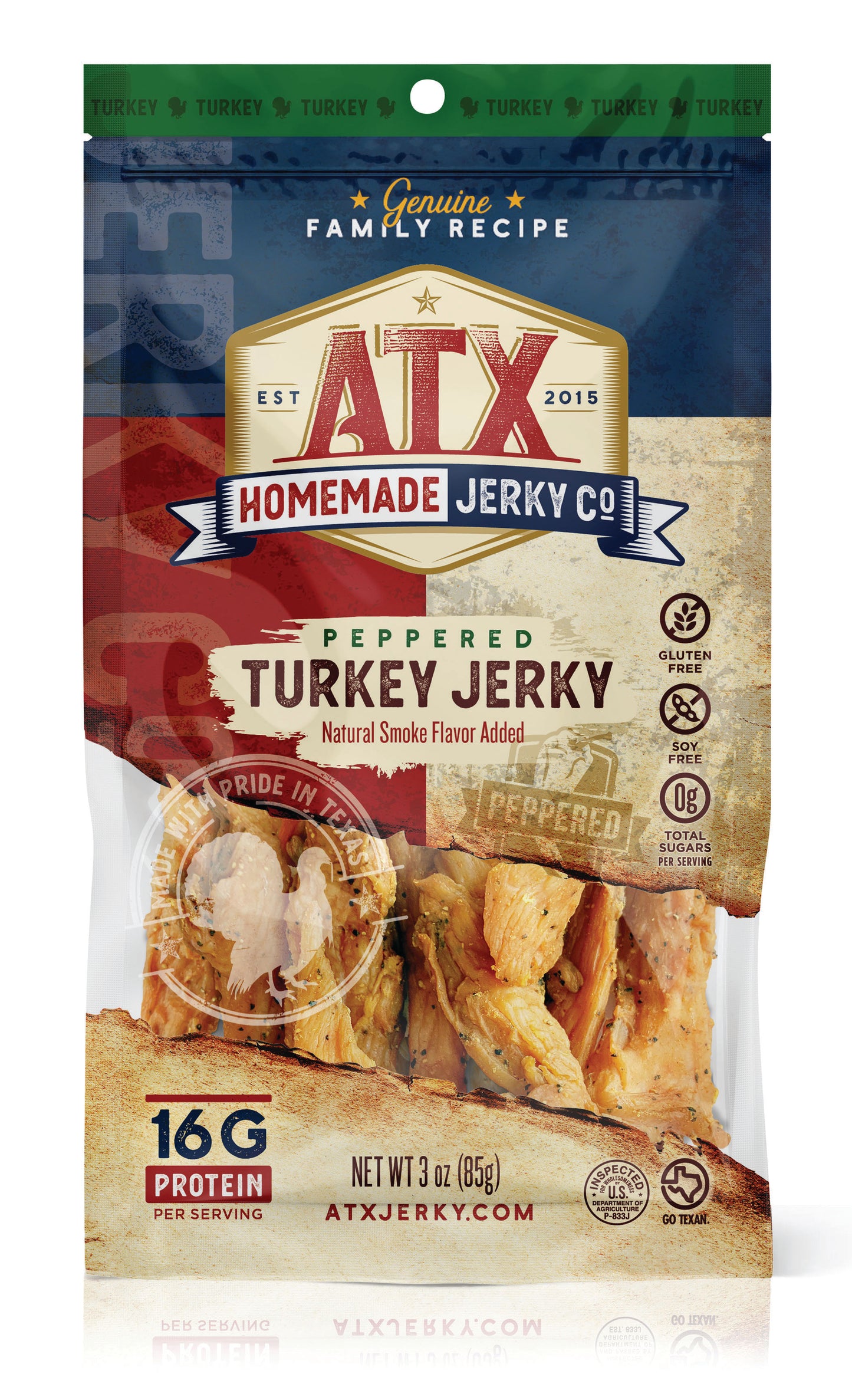 Peppered Turkey Jerky (12 pack)