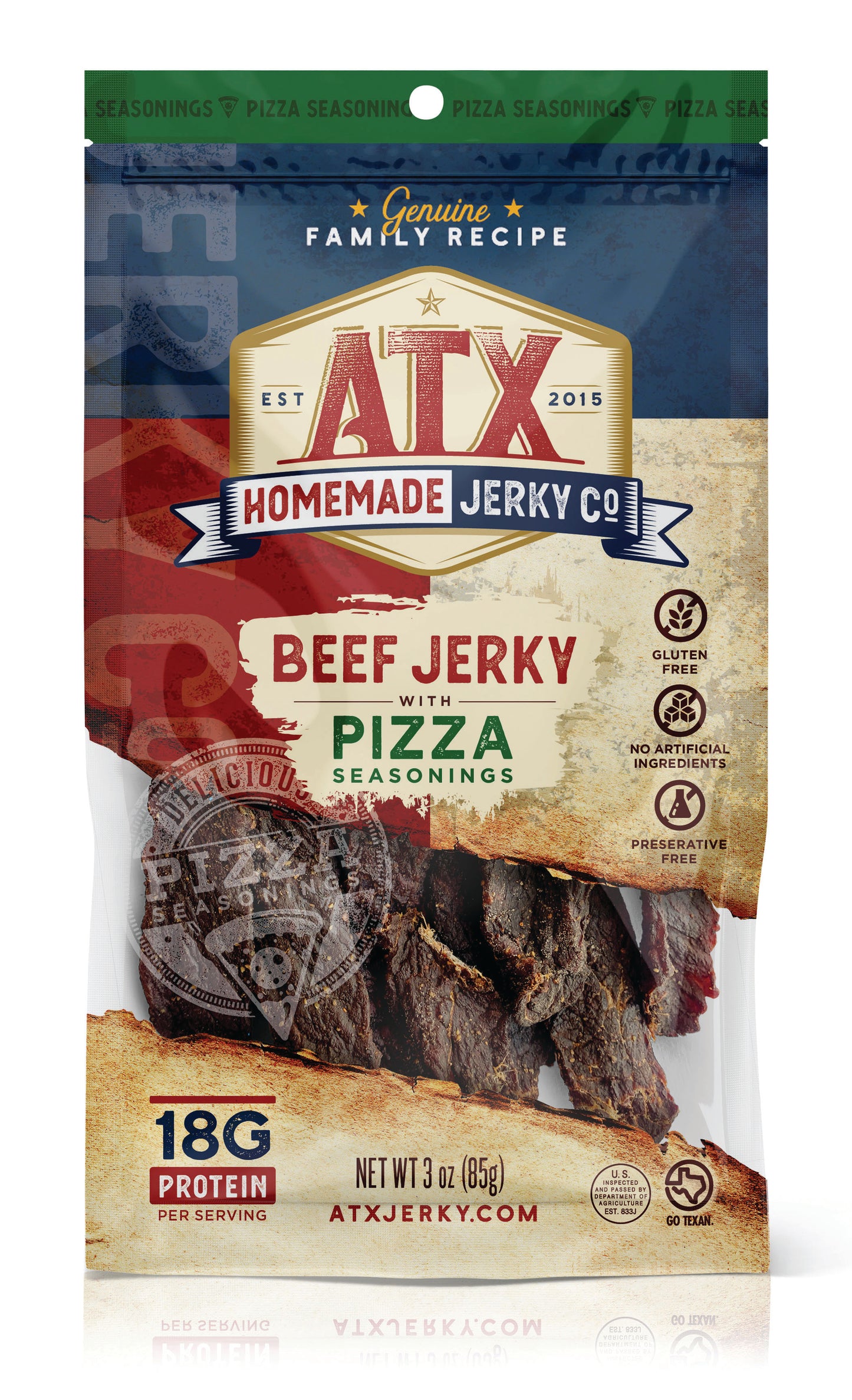 Pizza Flavored Beef Jerky (12 pack)