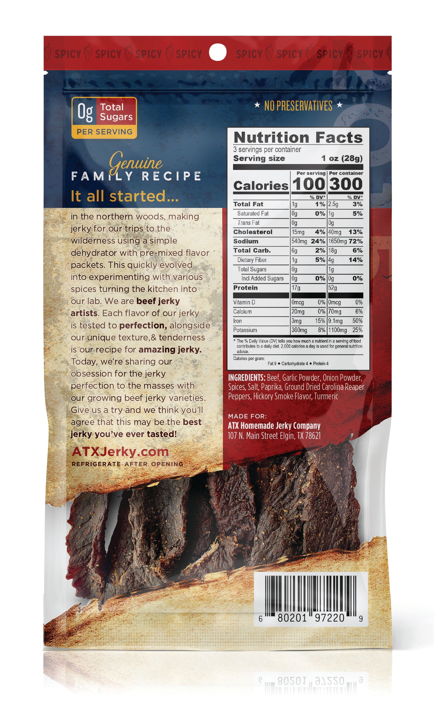 Southern Reaper Beef Jerky (12 pack)
