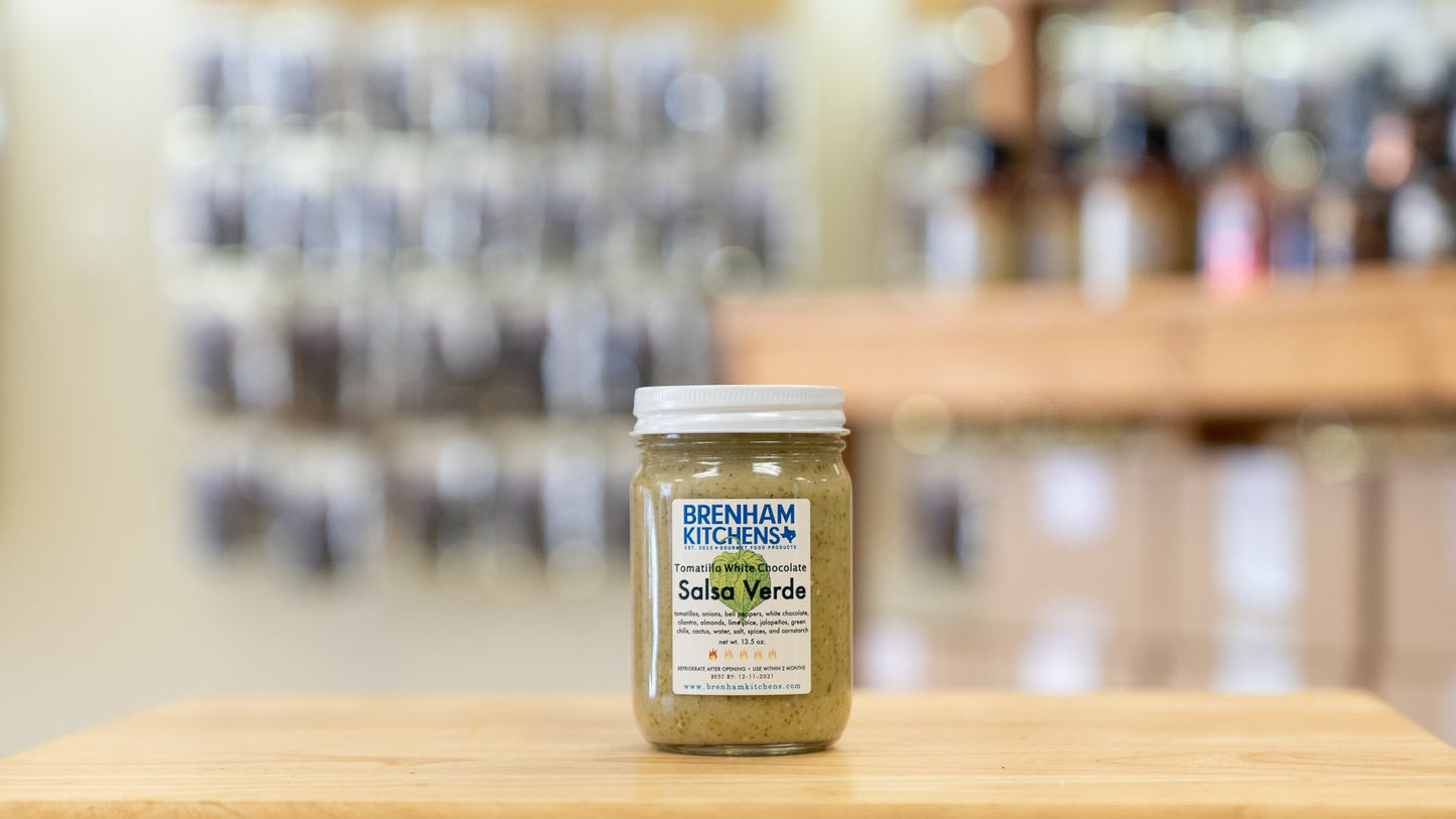 Brenham Kitchens - White Chocolate Tomatillo Sauce (12 pack)