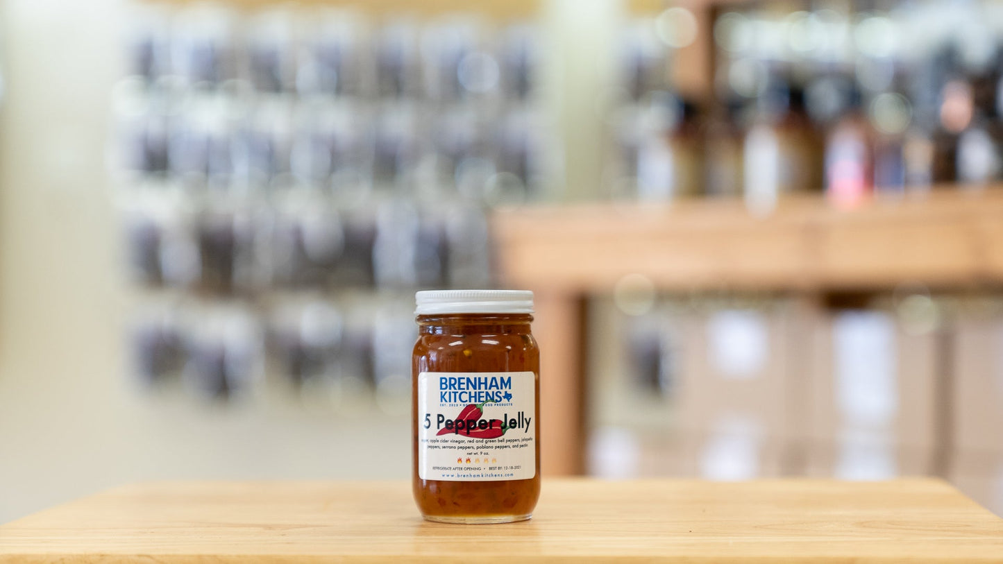 Brenham Kitchens - 5 Pepper Jelly (12 pack)