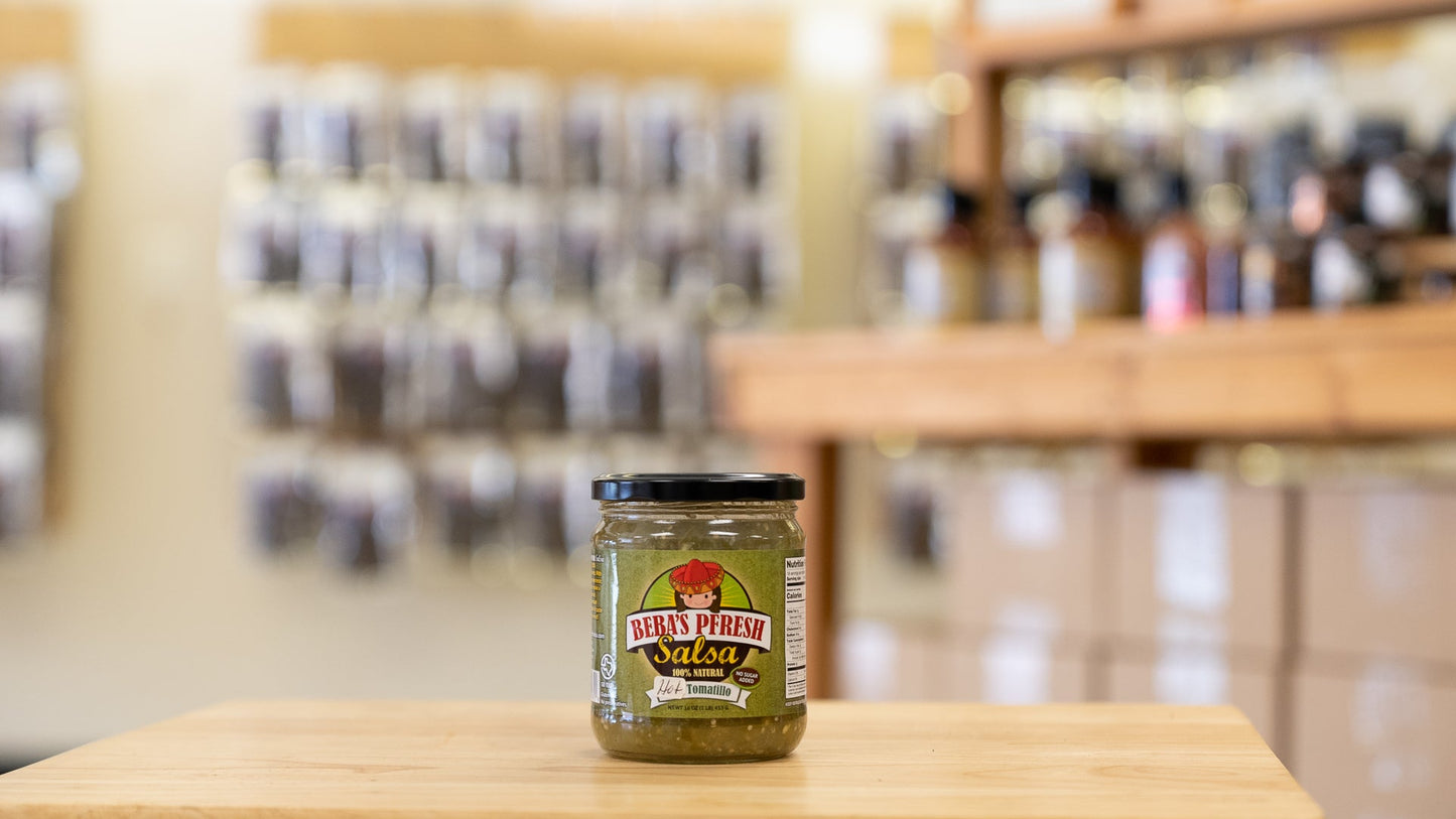 Beba's Pfresh Salsa - Hot Tomatillo (12 pack)