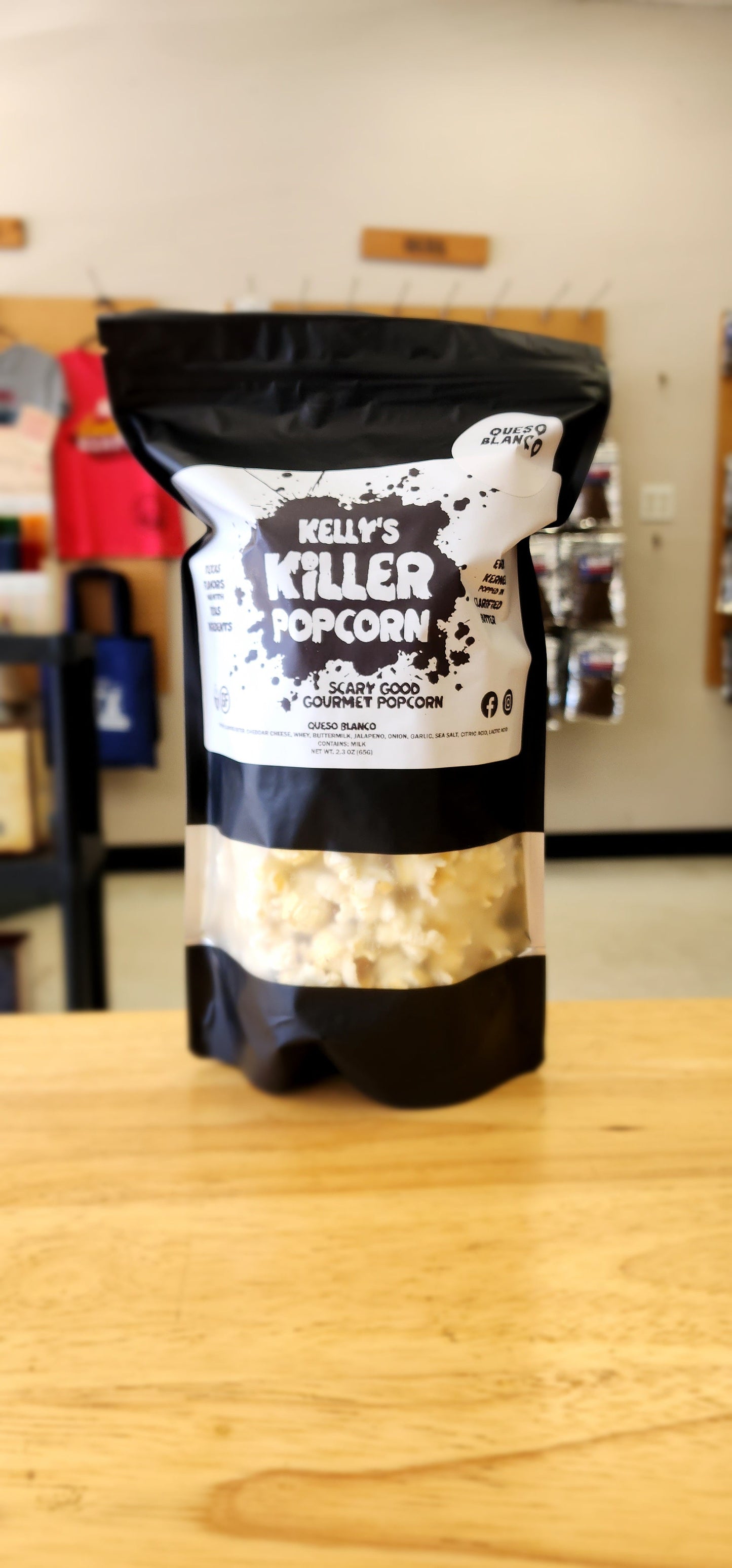 Kelly's Killer Popcorn - Queso Blanco (12 pack)