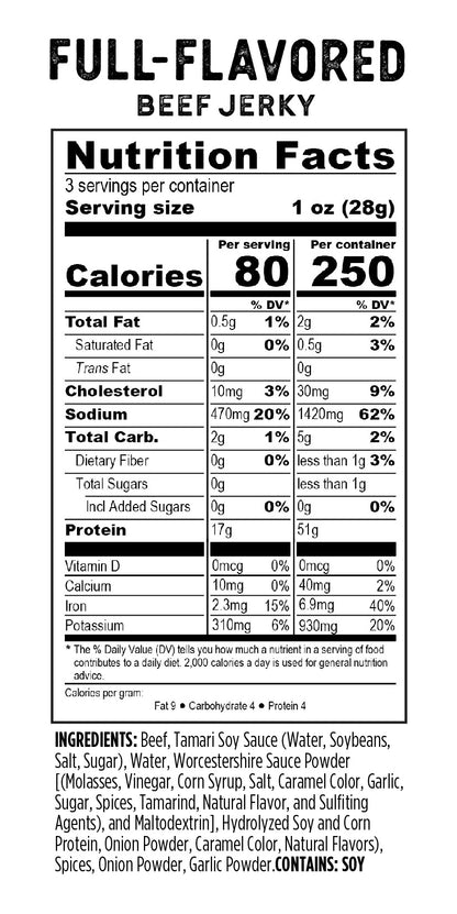 Original Full Flavored Beef Jerky (12 pack)